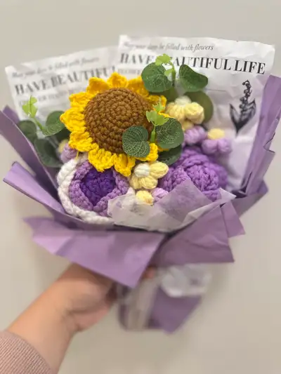 Crochet Flower Bouquet, View more