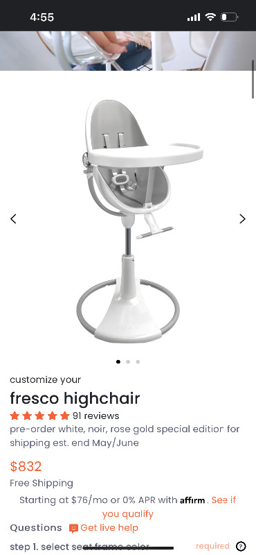 Bloom Fresco high chair in Feeding & High Chairs in City of Toronto