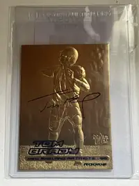 Tom Brady 2000 Fleer Ultra Gold Rookie Card Refractor Signature