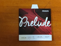 D'Addario J810 4/4 Prelude Violin String Set Medium Tension NEW