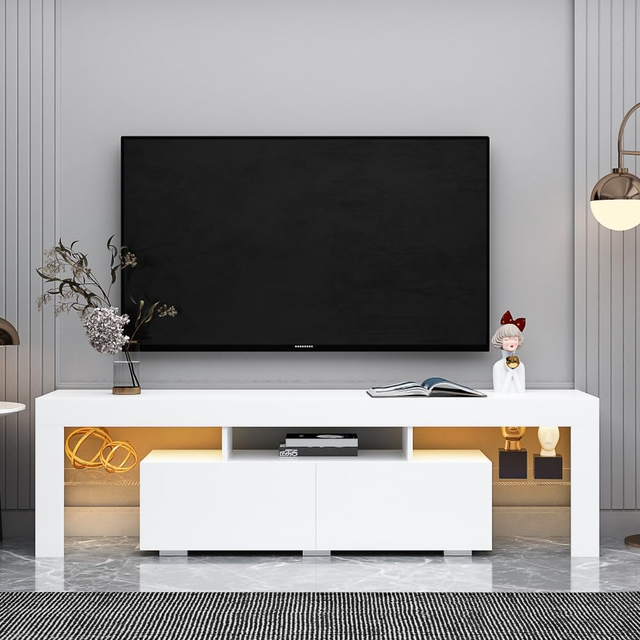 Modern TV Cabinet With RGB LED in TV Tables & Entertainment Units in Richmond - Image 4