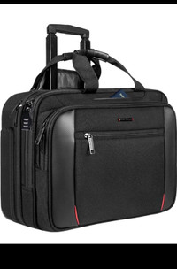 EMPSIGN Rolling Laptop Bag, 17.3 inch Computer Bag for Men & Wom