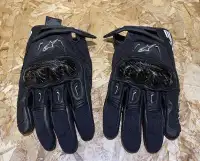 Alpinestar leather motorcycle gloves