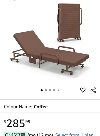 KOMFOTT Folding Rollaway Bed/ REDUCE PRICE, View more