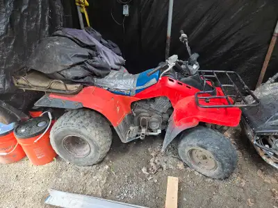 Suzuki Lt300, fonctionnel, besoin de pneu et quelques reparations.