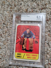 Graded 1967-68 Bruce Gamble hockey card 