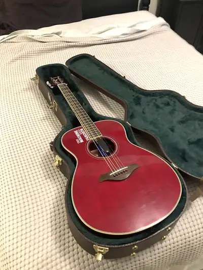 Yamaha FS TransAcoustic guitar with hardshell case, View more