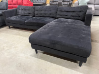 BLACK LEONS SECTIONAL COUCH SOFA FOR SALE! DELIVERY AVAILABLE!!