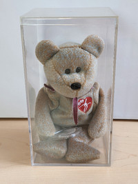 Ty Beanie Babies 1999 Signature Bear tags in display box