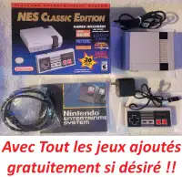 AUBAINE !! vrai mini NES classic avec tout les jeux ajoutés !!