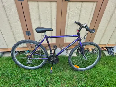 Raleigh mountain bike, View more