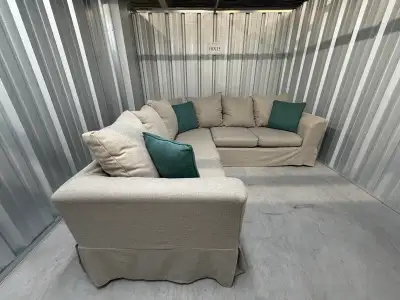 (Free Delivery) Modern Grey Sectional Sofa, View more