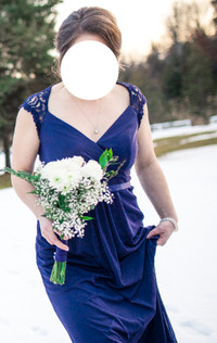 Purple (Lapis) David's Bridal Bridesmaid/Formal Dress