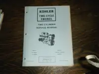 Kohler 340-2AS, 440 Snowmobile 2 Cycle Engine Service Manual
