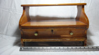 Antique Quebec early Pine Bed Stool