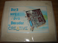Creative labs  DVD Decoder Video Card