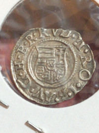 1587 Rudolf II Hungary silver denar medieval