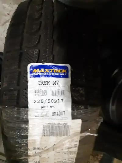 A set of 2 new winter tires (never used and never installed on a rim) for sale. Size: 225/50 R17. Th...