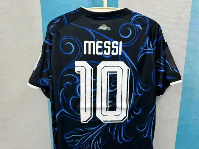 Messi , Argentina 2026 World Cup Away kit, black , mens