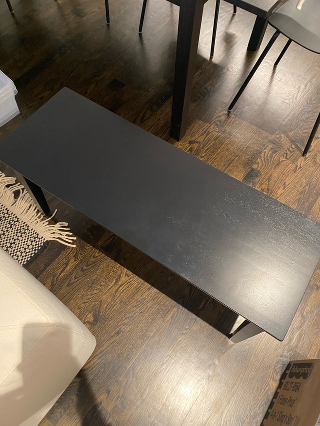 Wood Bench for dinner table (black) in Other in City of Toronto - Image 2