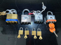 4 Pad locks & 4 Suitcase locks all in working order
