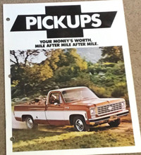 CHEVY PICKUP  TRUCKS  Auto Brochures for Sale