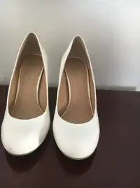 Almost new white dress shoes