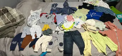 0-24 months baby clothes boy/neutral, pants/shorts/tshirts/onesies short/long sleeve/jumpsuits/pyjam...