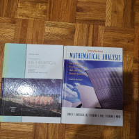 I HAVE 2 BOOKS FOR MATHEMATICAL ANALYSIS FOR SALE