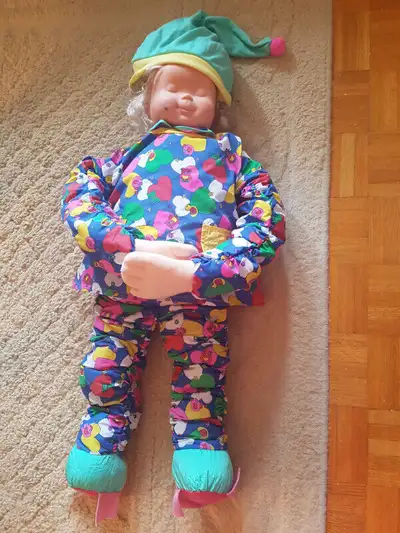 36 inch Tall Vintage Suze Stretch (2 face doll), View more