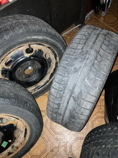 Selling 6 winter tires, all size 205/55R16, fits Mazda3 and similar compact models. Moving quick, fi...