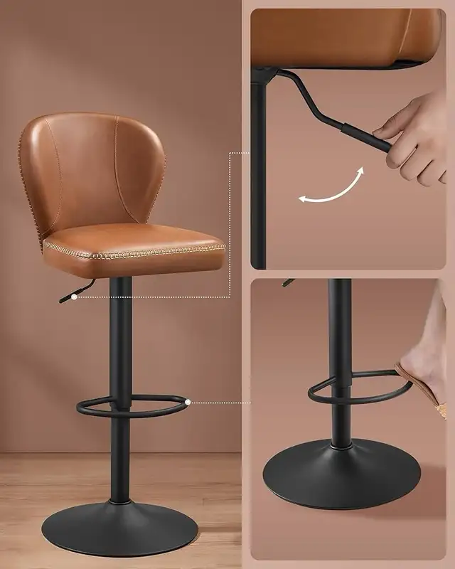 360° Swivel Bar Stool Set Height Adjustable Bar Stool in Chairs & Recliners in Markham / York Region - Image 10