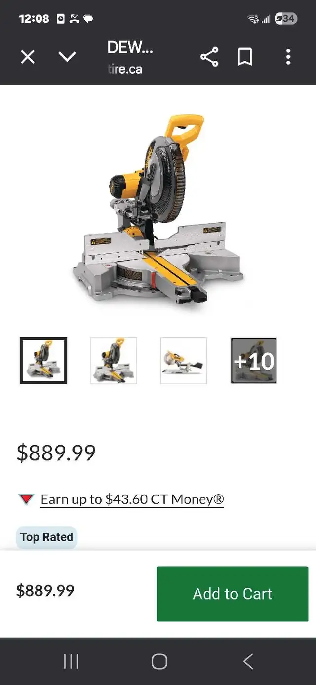 Dewalt  saw 12'inch blade  in Power Tools in Peterborough - Image 8