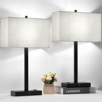 BRAND NEW Dimmable Modern Table Lamps, Touch Control, with USB a