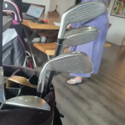 FEMME Droitière Payé plus de 1 000$ set à peu près jamais utilisé. Bois1 galloway big bertha,3 wood...