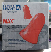 200 Pairs 33db Howard Leight Max Foam Ear Plugs (unopened)