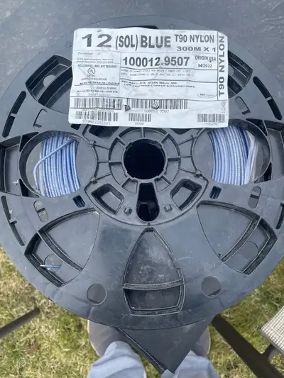 T90 soild copper wire number 12 300 meters brand new $140 for each colour Red,Black,Blue,White