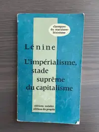 Livre (Lénine .. L'impérialisme, ..)