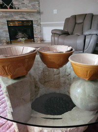 Stoneware mixing bowl set of 3