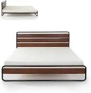 Zinus Bed Frame (Queen) - brand new (unpacked) in Beds & Mattresses in Mississauga / Peel Region - Image 2