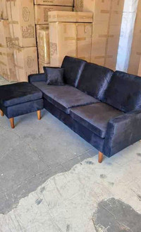 Special Colour Velvet 3 Seater Sectional Sofa on Sale with Deliv