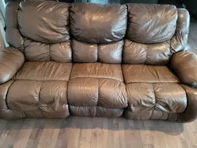 Palliser Leather Couch and Rocking Chair, View more