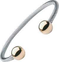 Two-Tone Wire Magnetic Bracelet by V. PharmaSystems S/M & L/XL