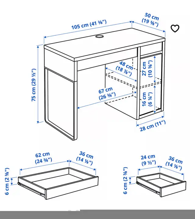 Bureau d’ordinateur in Desks in West Island - Image 5