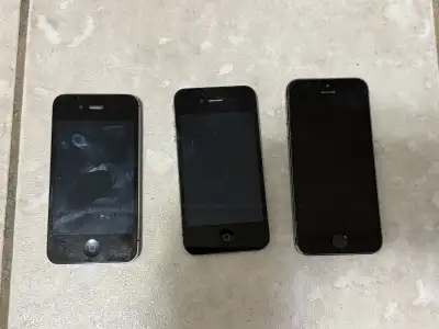 Price is for all Smaller phones are 4s Silver one is 5s Can be active or useful if needing extra par...