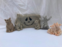 Rare Vintage QUARRY CRITTERS Stone Sculptures