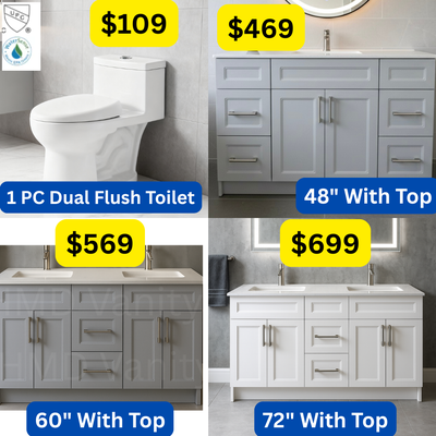 BATHROOM VANITY 24"-96", View more