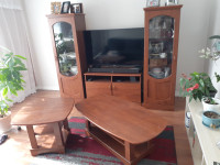 Set de meubles Vaisselier table coin, meuble TV.  meuble central