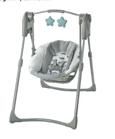 Graco Slim Spaces Compact Baby Swing Chair, Newborn/Infant Swing, View more