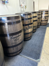 Sports bar barrel table